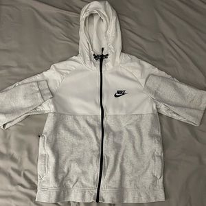 Black and White Nike Zip Up